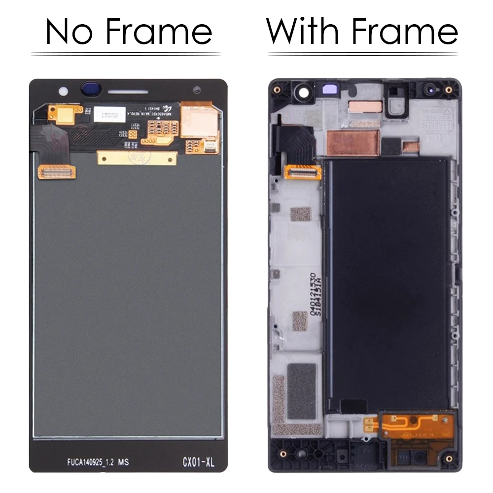 Display/lcd per per Nokia Lumia 735 Lcd Touch Screen Frame per Nokia Lumia 730 Display Lcd Dual Sim Rm-1038 Di Ricambio Amoled 4.7 ''lcd 6