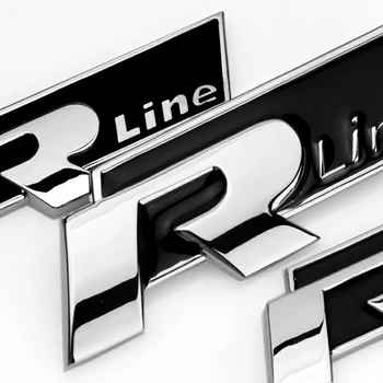 

1 Pcs 3D Red R R-Line Metal Stickers Car Styling Car Front Grille Body Emblem Badge For Volkswagen Polo Golf Passat Accessories
