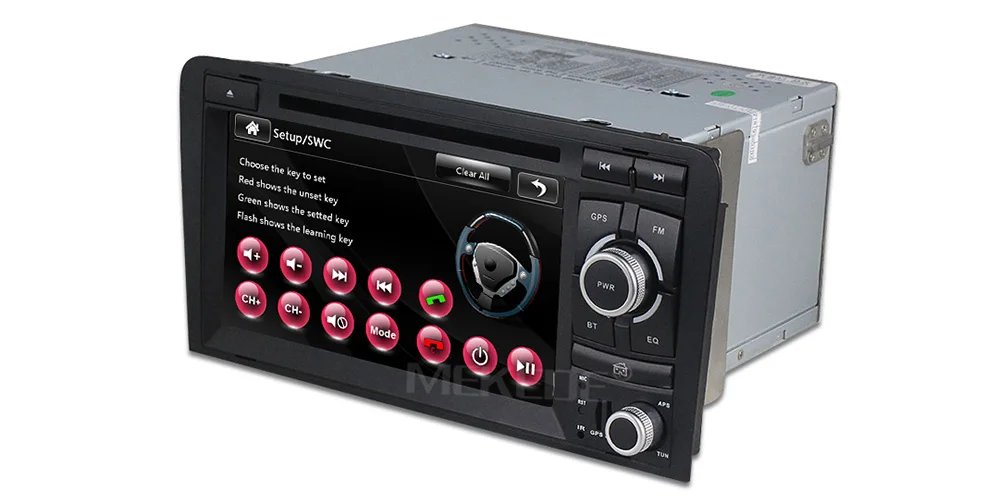 Cheap MEKEDE HD Capacitive screen Two Din 7 Inch Car DVD Player For Audi/A3/S3 2002-2011 Canbus Radio GPS Bluetooth 1080P Navigation 8