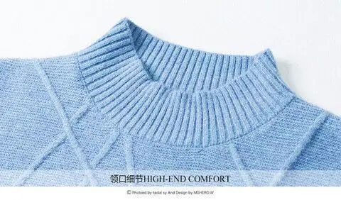 PEONFLY пуловеры для женщин водолазка джемпер одежда с Боковым Разрезом Свободные повседневные трикотажные женские уличные клетчатые свитера на пуговицах Топы