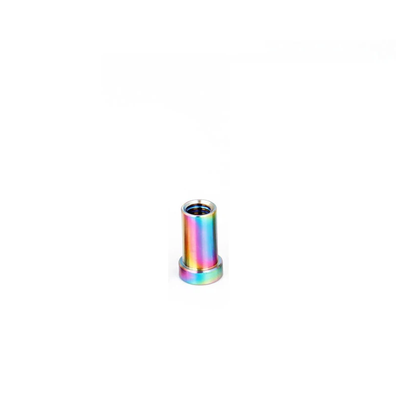 Rainbow M6x17mm Тормозной велосипедный болт, гайка, дорожные измерительные аксессуары, замена, утопленный ремонт на открытом воздухе, титан, полезный - Цвет: Rainbow M6x17mm