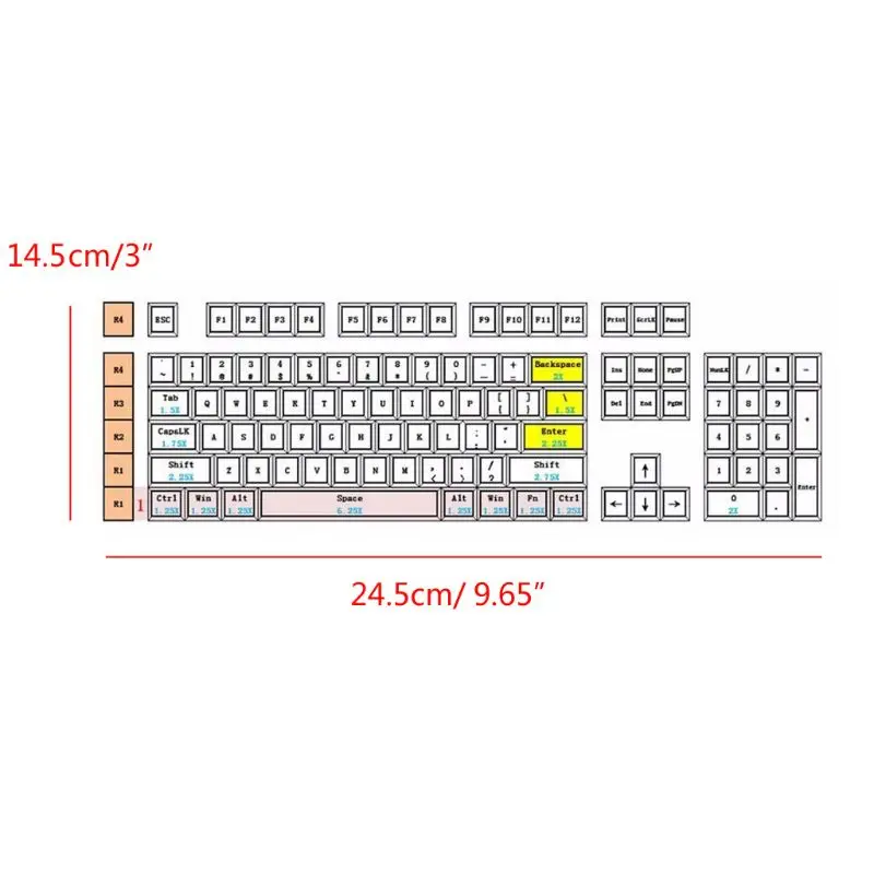 УГЛЕРОДНЫЙ ЦВЕТ 104+ 21 ключ лазерная резьба OEM профиль PBT для filco Cherry G80-3800 3850 3000 механическая клавиатура