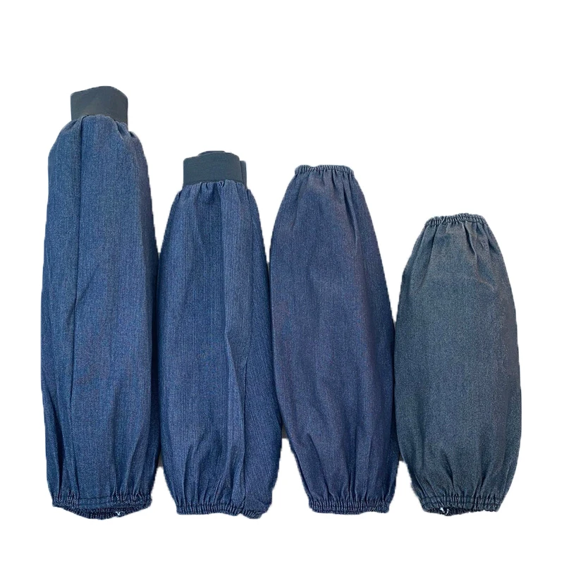 Ice Arm Sleeves Men Women Thickened Work Wear-Resistant Antifouling Canvas Long Welded Denim