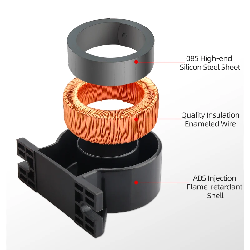 High Accuracy Current Transformer BZCT45AJGL-800a 600a 500a 400a 5a 300a AC CT three phase current sensor Low voltage Measuring