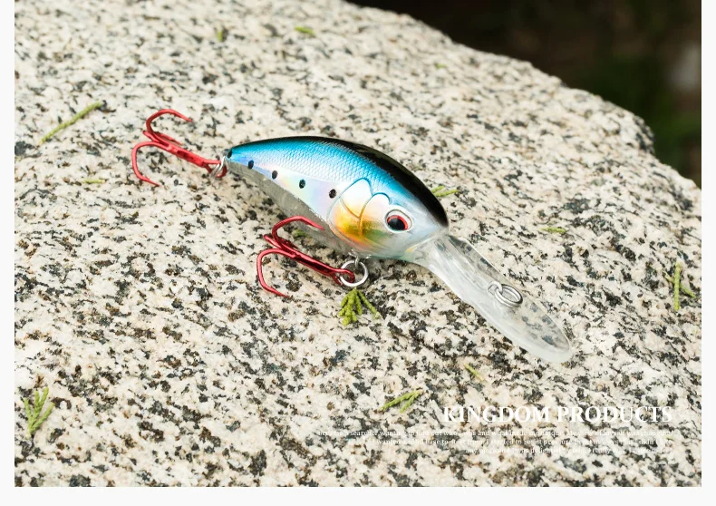 Царство Crankbait жесткая приманка для рыбалки Atificial Minnow Jerkebait 62 мм 16,5 г/21,8 г медленно Тонущая система шума модель 5380