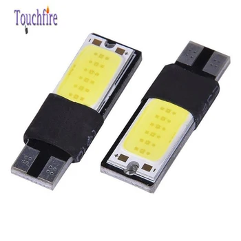 

200pcs/Lot T10 W5W LED Car Bulb COB Silica gel Auto Interior Dome Reading Lamp Wedge Side License Plate Trunk Lamp 12V 6000k
