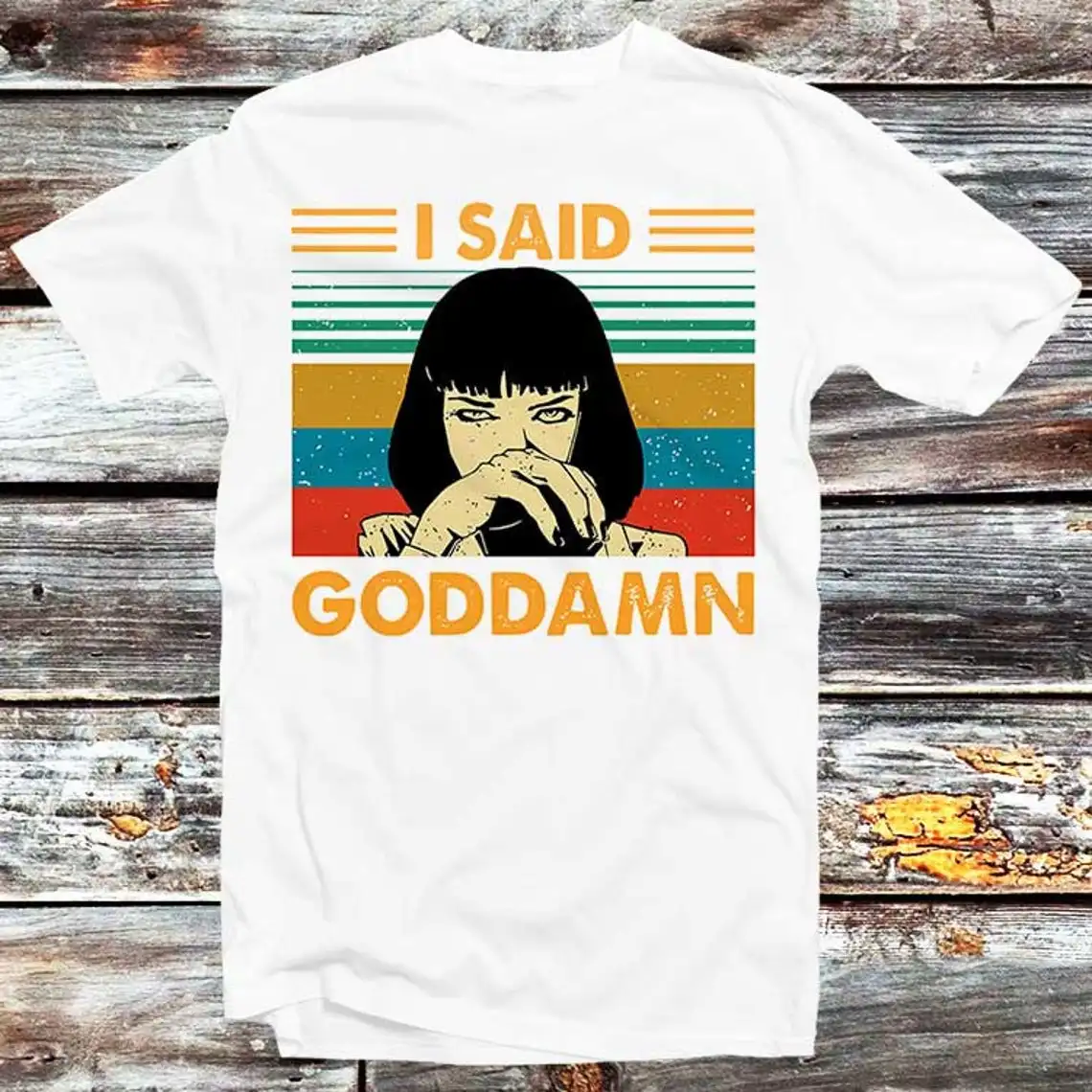 Mia Wallace Pul Fiction Art Tarantino Print Tos Casual Ladies Basic O-collar Short Sleeved Women T-shirt Girl,Dro28_voghion.com