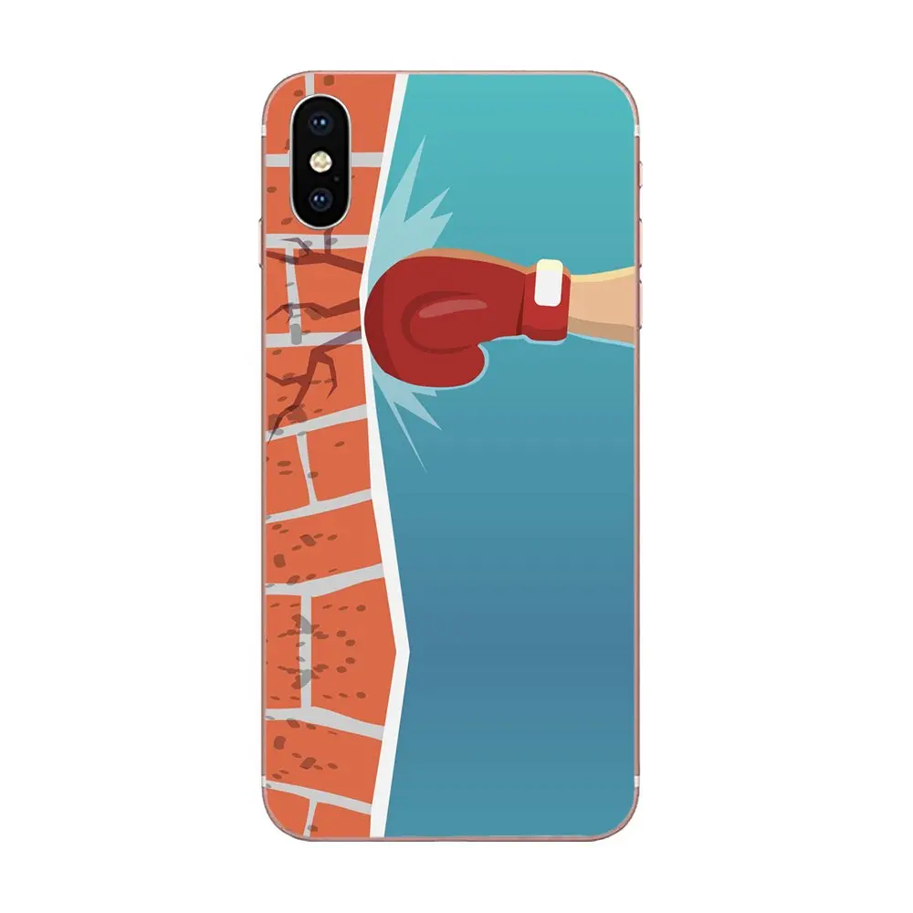 Спортивные боксерские Боксерские перчатки для Samsung Galaxy Note 8 9 10 Pro S4 S5 S6 S7 S8 S9 S10 S11 S11E