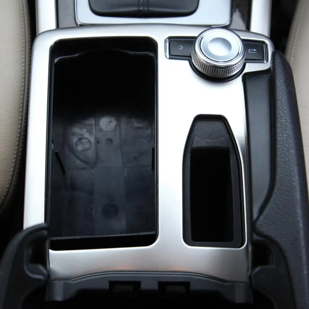 stainless steel anti-rust Right Water Cup Panel Cover lightweight Car Interior Fit Mercedes C Class C180 C200 wear-resistant