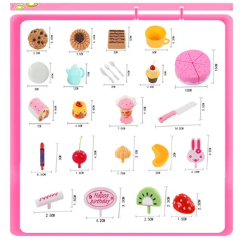 

75Pcs DIY Cutting Birthday Cake Children Educational Classic Toy Pretend Play