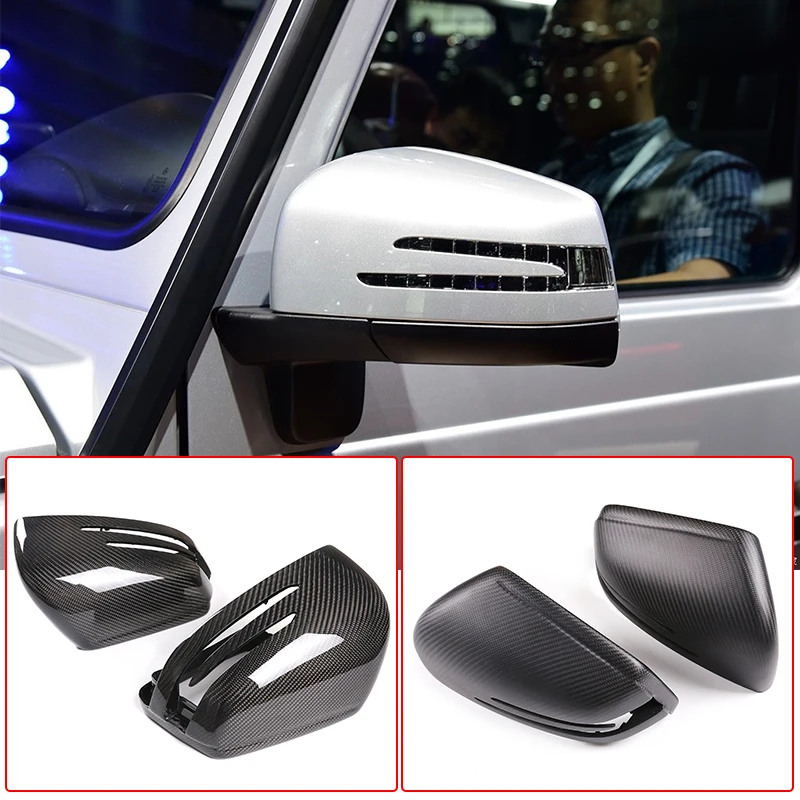 

Real Carbon Fiber Car Rearview Mirror Caps Trim For Mercedes Benz GLE GLS GL ML G R Class W166 W463 W251 X166 Replacement Parts