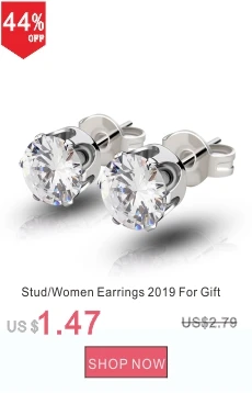 zircon stud earrings