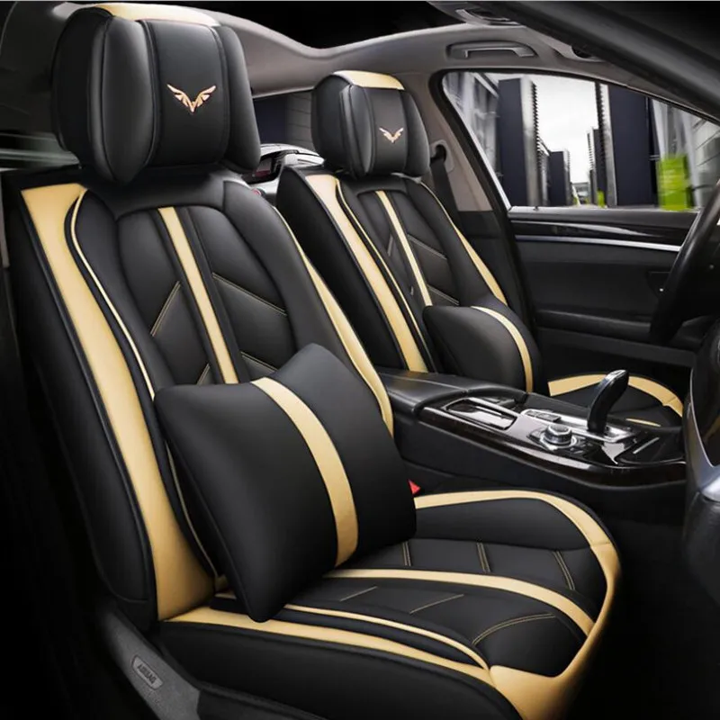 Кожаные чехлы на автомобильные сиденья для volkswagen gol vw polo passat golf caddy lupo Tiguan Sharan Phaeton |