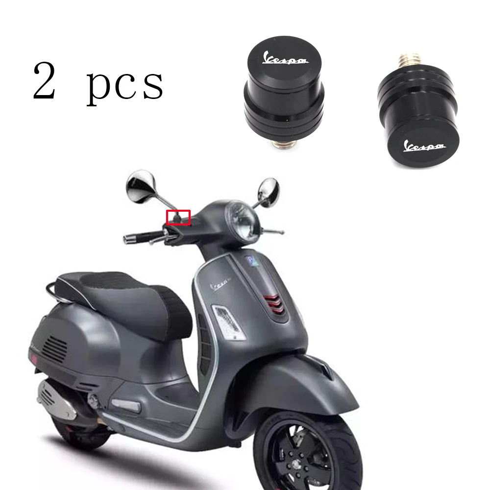 For Piaggio Vespa Gts300 Gts 300 Scooter Aluminum Mirror Hole Blanking  Plate Cover Left\u0026right Decorative Covers Accessories 2pcs - Side Mirrors \u0026  Accessories - AliExpress
