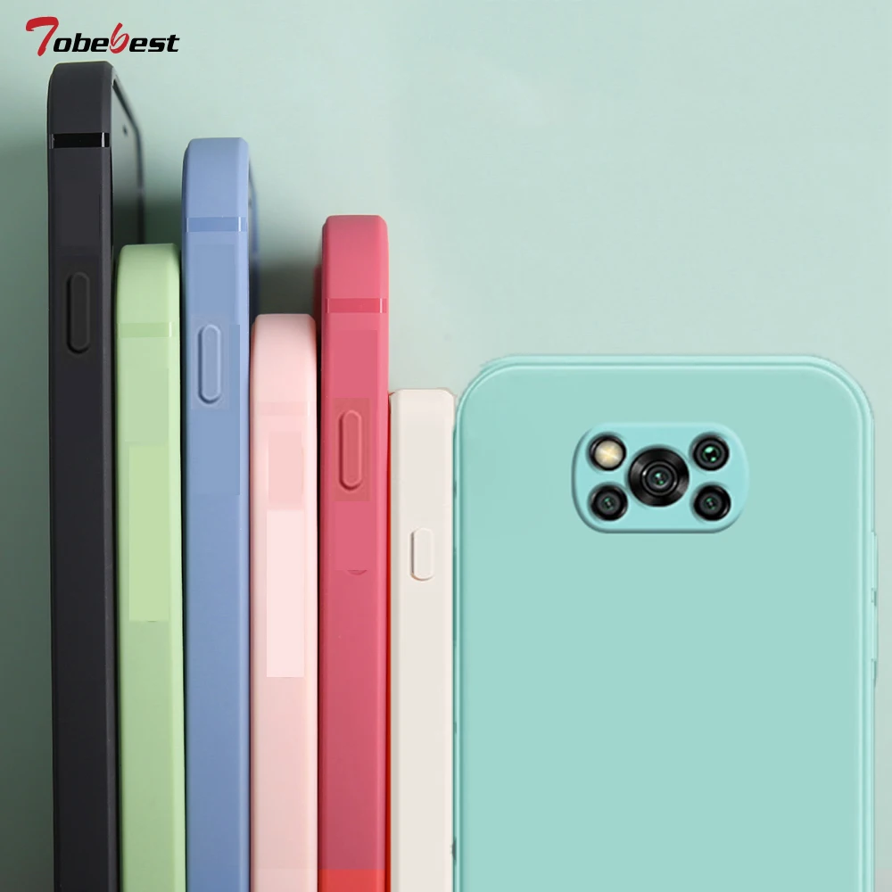 2 Pezzi Nero Silicone Cover per Xiaomi Poco X3/X3 NFC 4G