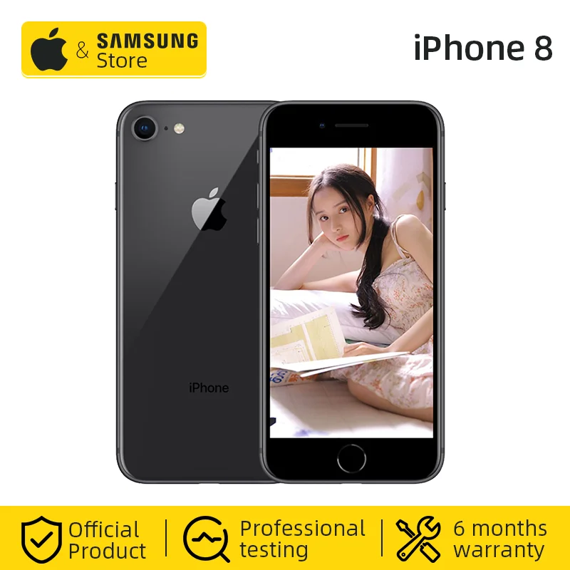 Original Unlocked Apple iPhone 8 4.7 inch Hexa Core 2GB RAM 64GB ROM
12MP & 7MP Camera iOS LTE Fingerprint Touch ID CellPhone