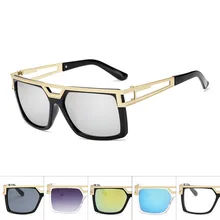 GIFANSEE Мужские квадратные солнцезащитные очки негабаритные Роскошные брендовые винтажные дизайнерские женские зеркальные солнцезащитные очки градиентные uv400
