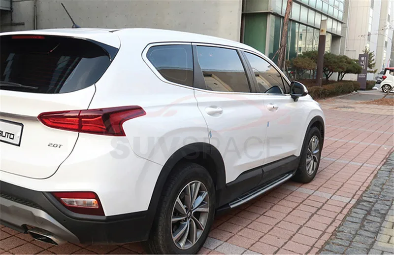 Боковой Шаг подходит для hyundai Santa Fe ix45 Беговая доска nerf бар 2 шт. левый и правый алюминиевый боковой шаг боковая педаль лестницы