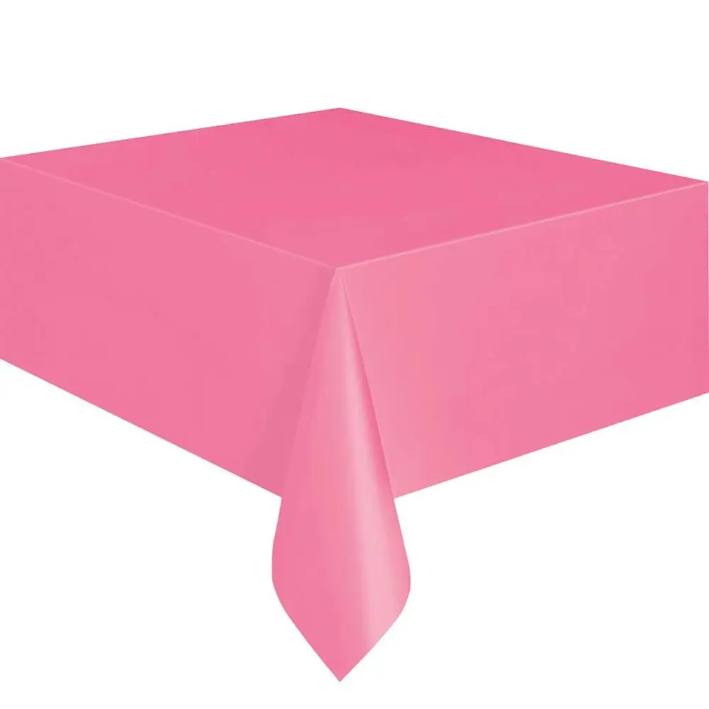 Disposable Tablecloth Plastic Table Cover 137x183cm Solid Color Party Catering Kitchen Supplies