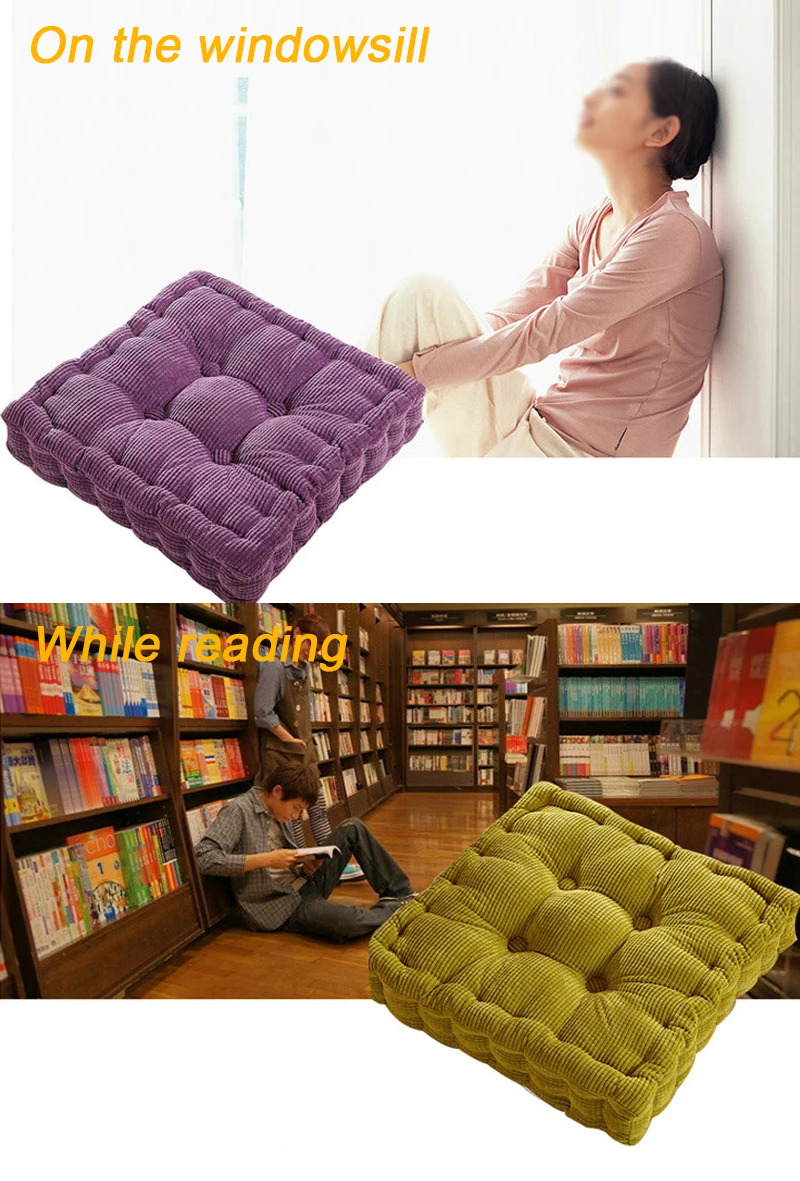 Corn cob tatami seat Corduroy office chair Sofa outdoor pillow home decor textile Floor knee Cushion Buttock Cushions Square Pad
