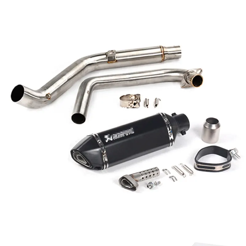 

Exhaust Pipe Middle Link Mid Pipe Tube Muffler System with exhaust motorcycle for honda CBF190R CB190R CBF190X