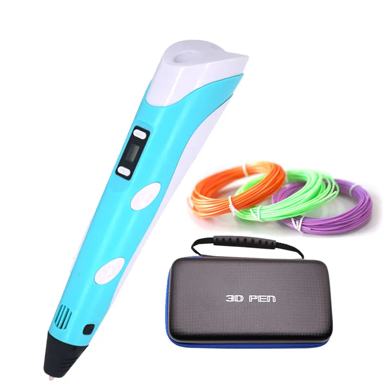 RP100B 3D Pen with 3colors Filament 3D Printing Pen Creative Toy Gift For Kids Drawing 1.75mm ABS/PLA fast sent