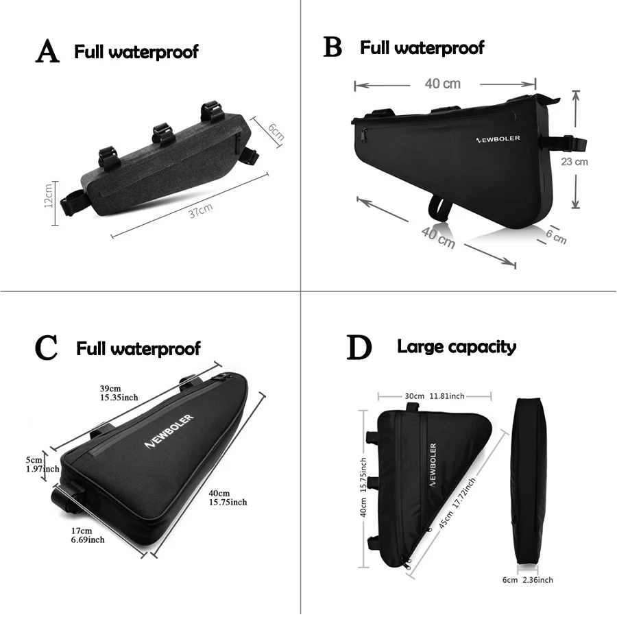 CHROME Sacoche pour Tube Supérieur - Holman Toptube Bag - Noir CHROME Sacoche pour Tube Supérieur - Holman Toptube Bag - Noir