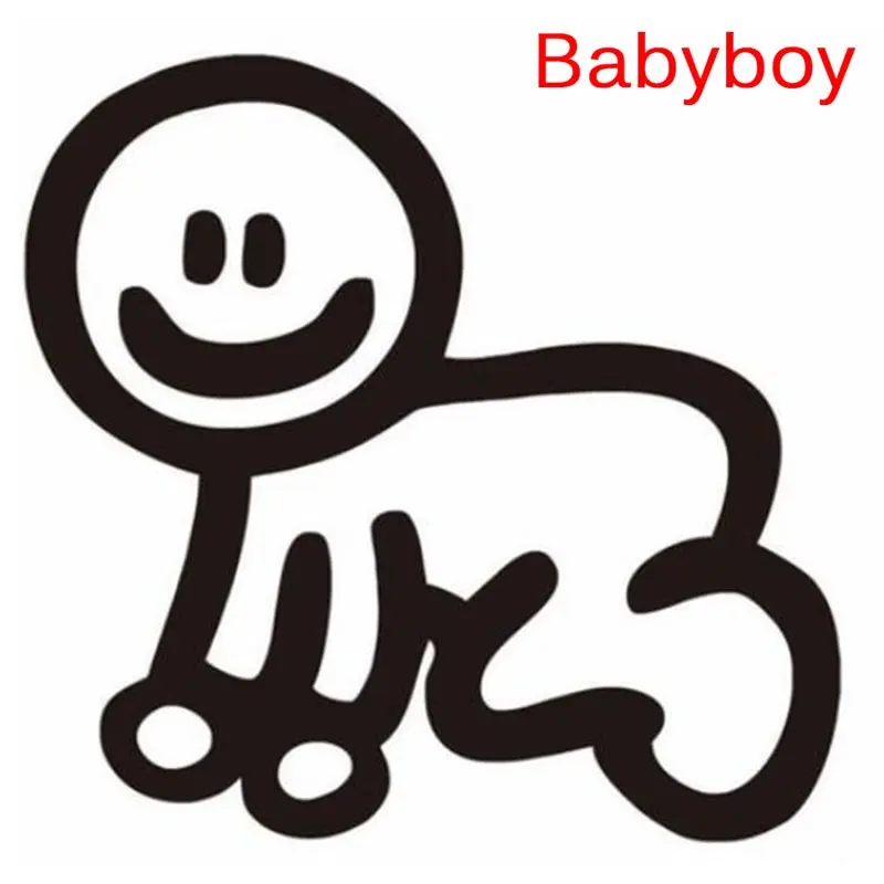 baby boy Пользовательский член семьи наклейка на окно автомобиля водонепроницаемый Авто Наклейка виниловая наклейка автомобиля наклейка DIY клей - Цвет: baby boy