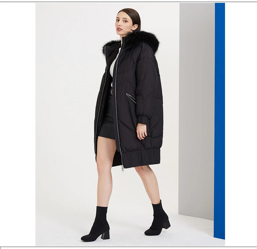 White Duck Down Parka Winter Warm Outwear Winter Long Coat Women Hooded Long Down Jacket Women's Thick Fashion Down Parkas