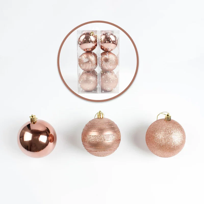 

12Pcs Christmas Xmas Tree Ball Bauble Pedant Home Party Ornament Decor Purple Pink Red Ball