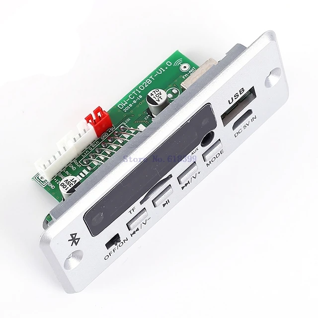 

A7-- 5V MP3 Decoder Board For Aluetooth Module FM Receiver AUX Input Remote Control Support TF Card U-disk Lossless Audio