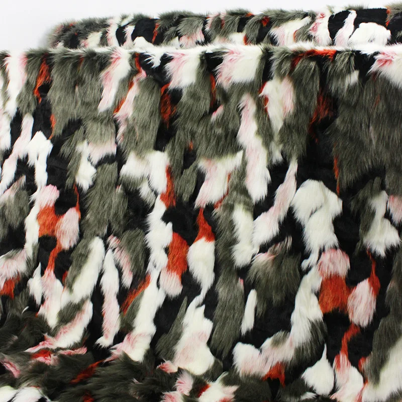 160*100 см яркая жаккардовая подкладка пушистый искусственный плюш искусственный мех Ткань для пальто чехол жилет fausse fourrure tissu