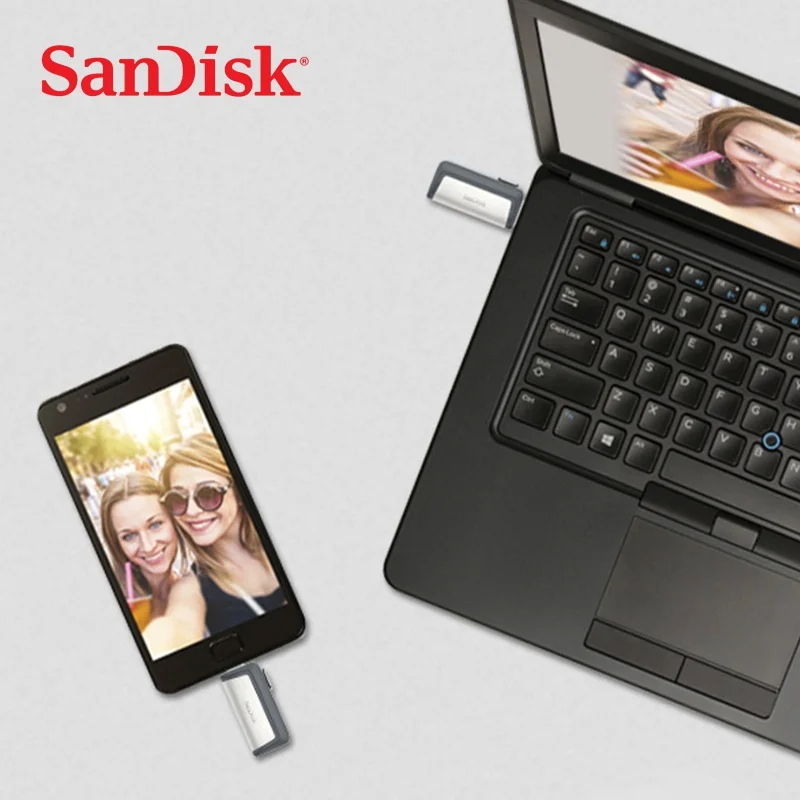 USB флеш накопитель Sandisk SDDDC2 экстремальный Тип C 256 ГБ 128 Гб 64 двойной OTG флэш 32 флешка