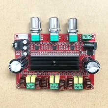 Модуль 80Wx2+ 100 Вт 2,1 сабвуфер усилитель доска домашний кинотеатр усилитель мощности динамик DC12-24V Мини цифровой аудио TPA3116D2