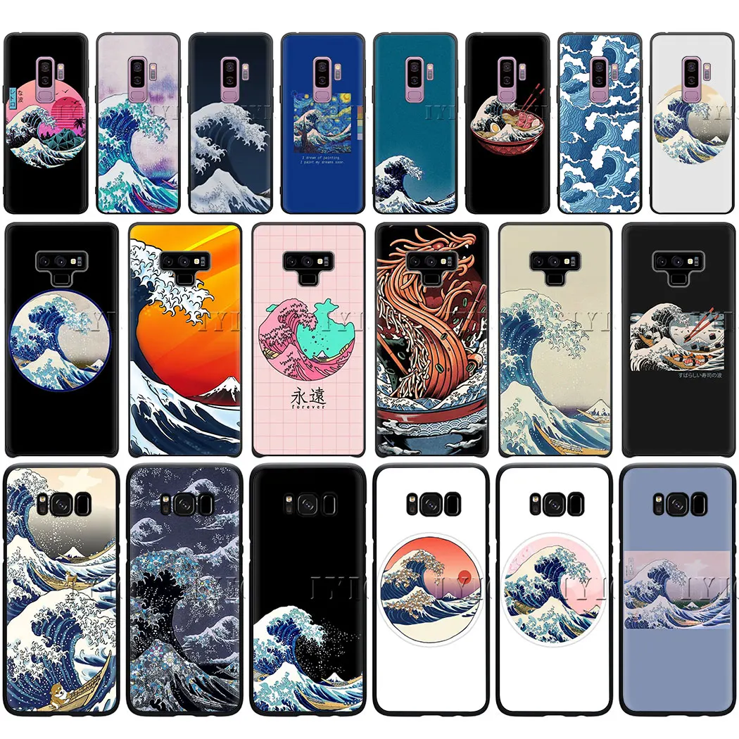 Van Gogh Hokusai The Great Wave Soft Silicon phone Case for Samsung A6 Plus A3 A5 A7 A8 A9 J6 A2 J4 Cover | Мобильные телефоны и
