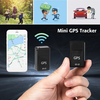 

Mini GPS Trackers GF-07 GPS Permanent Magnetic SOS Tracking Devices For Vehicle Car Old Child Location Trackers Locator Systems
