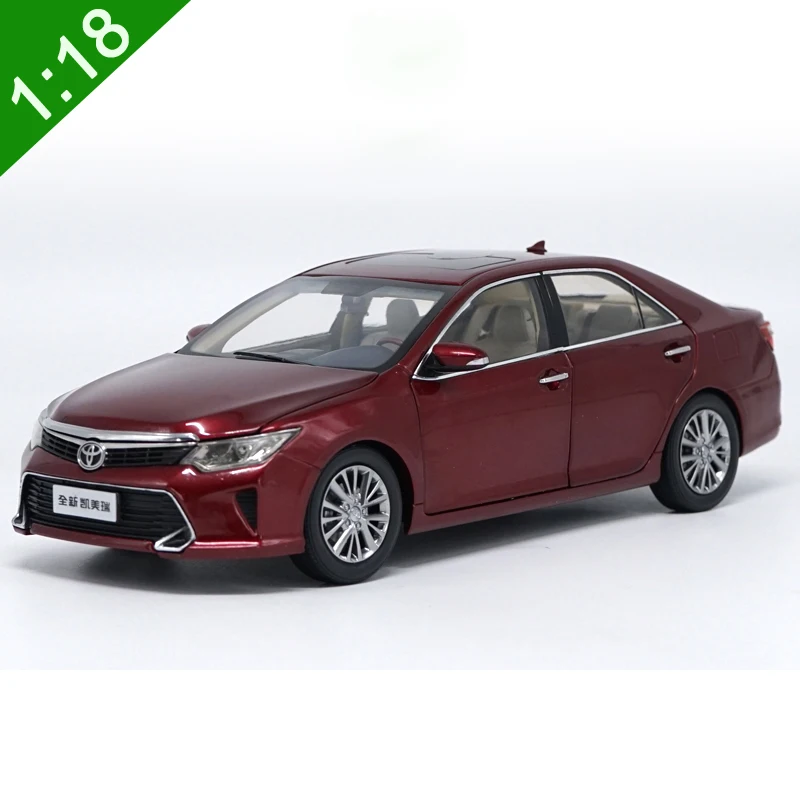 1:18 высокое тщательное TOYOTA 7th Camry СПЛАВ модель автомобиля статические металлические модельные автомобили с оригинальной коробкой - Цвет: 2015 Red