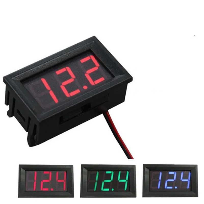 Digital Voltmeter DC 4.5V to 30V Voltage Panel Meter For 6V 12V Electromobile Motorcycle Car | Инструменты