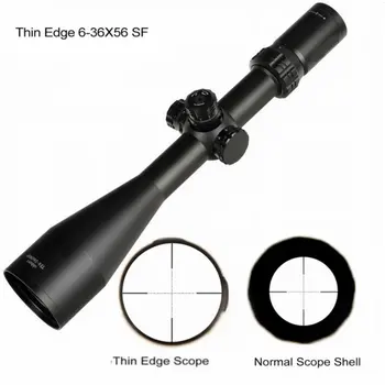 

Thin Edge 6-36X56 SF Hunting Riflescopes Side Parallax Mil Dot Glass Etched Reticle Turrets Lock Reset Shooting Scope