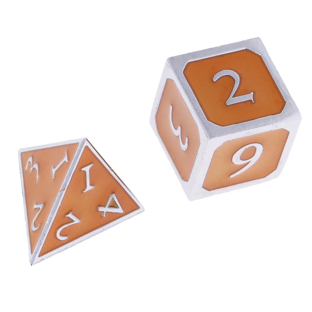 Board Gaming Dices Set of 7 Dice Poly Polyhedral Dice D4 D6 D8 D10 D12 D20 for Role Cup Player 