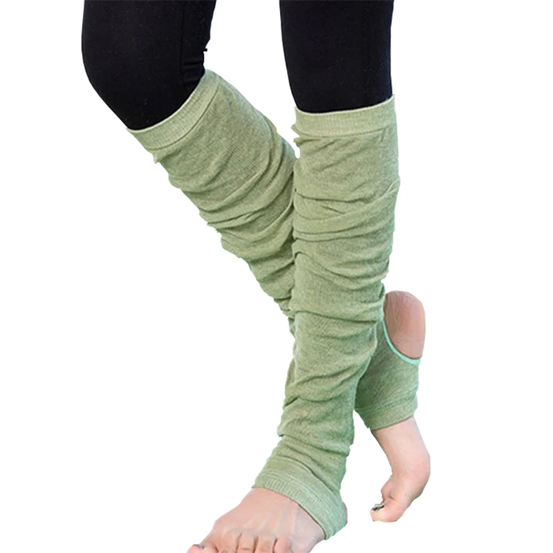 Summer Thin Slouch Socks Women Cotton Leg Warmer Thigh High Stocking Ladies Dance Pilates Yoga Training Sportswear Long Socks yoga socks
