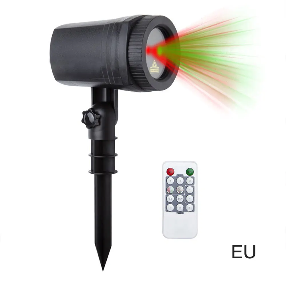 

Outdoor Waterproof LED Stage light Xmas Gypsophila Laser Light 12 Picture Red and Green Laser Dynamic Projection Lawn Light
