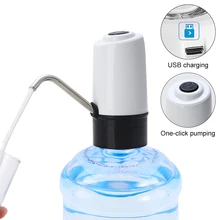 Портативный кнопочный перезаряжаемый Электрический диспенсер водяной насос с usb-кабелем и 304 трубой из нержавеющей стали