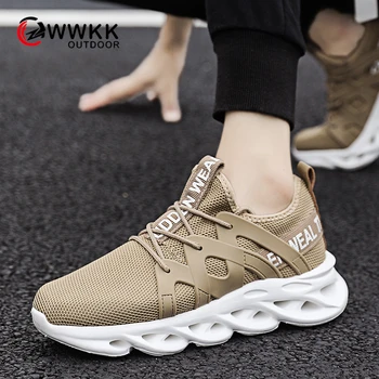 

WWKK New Autumn Running Shoes For Men High Quality Breathable Zapatillas Hombre Outdoor Sports Sneakers Lightweigh Walking Shoes