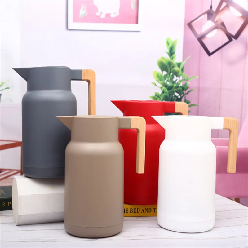 Большая емкость бытовой кофейник двойной настенный чайник стеклянная изоляция