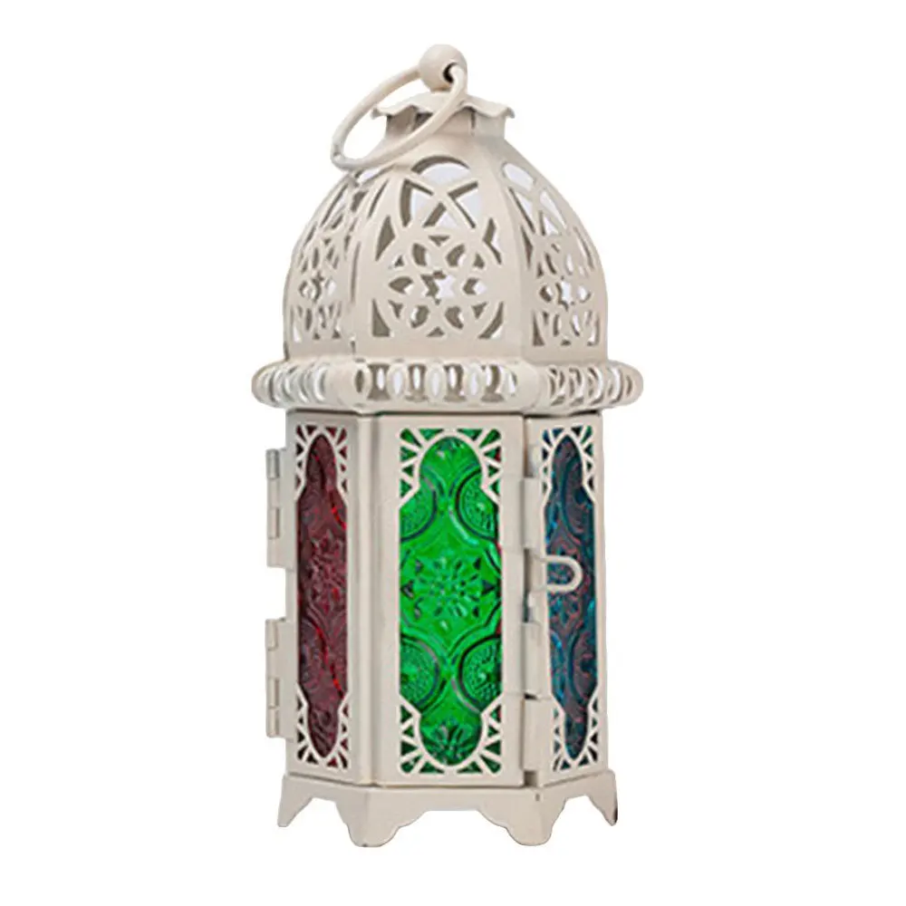 White Candelabrum подсвечник подставка для свечей ветрозащитный орнамент свадьба творческие европейские предметы интерьера замок узор - Цвет: White
