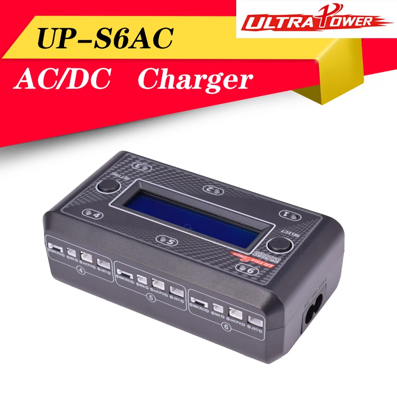 UltraPower UP-S6AC Charger AC/DC 1S LiPo/LiHV Battery 6 Channels Charging Units Replenisher for RC Model EU Plug | Игрушки и хобби