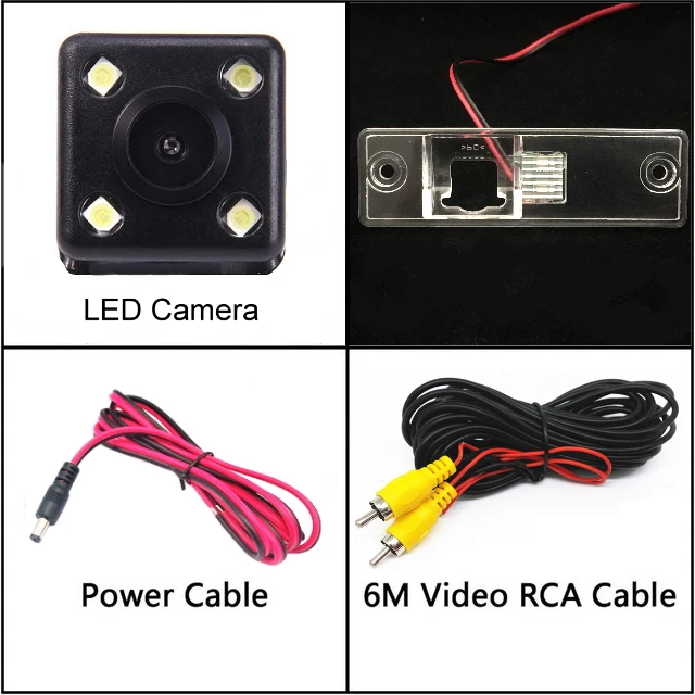Для TOYOTA Land Cruiser Prado VX TX LC 150 LC150 Sequoia камера заднего вида ночного видения камера заднего вида Автомобильная камера заднего вида CCD - Название цвета: 4 LED