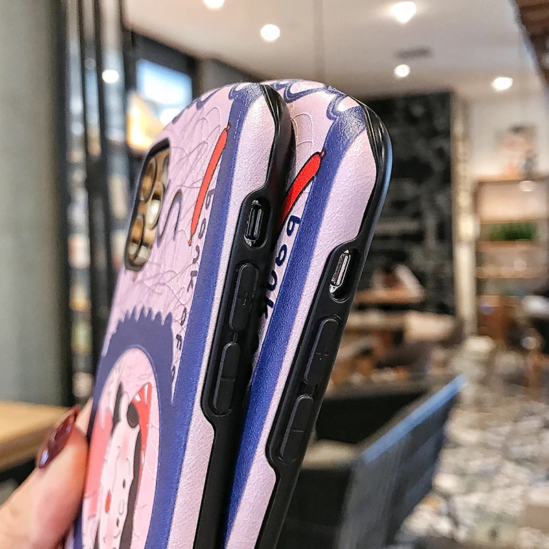 Забавные Чехлы для телефона Charlie коричневый для iphone 11Pro Max Xs MAX XR X 6 6s 7 8 plus 11 рельефная шелковая текстура мультипликационный чехол из ТПУ для пары