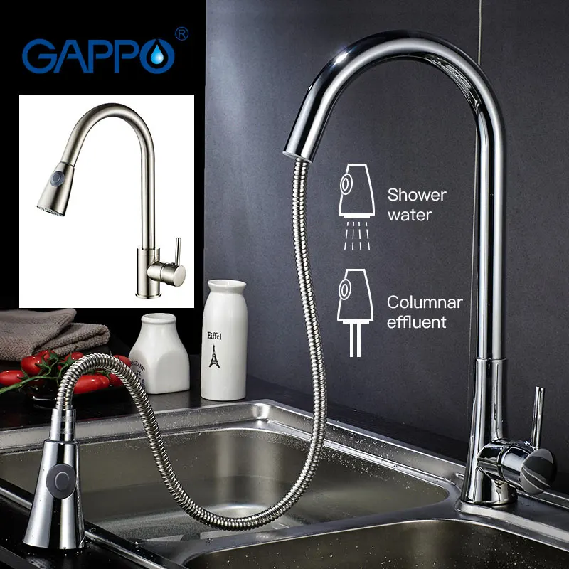 

Gappo kitchen Faucets pull out kitchen sink Faucets water mixer flexible brass kitchen mixer rotatable water taps armatur